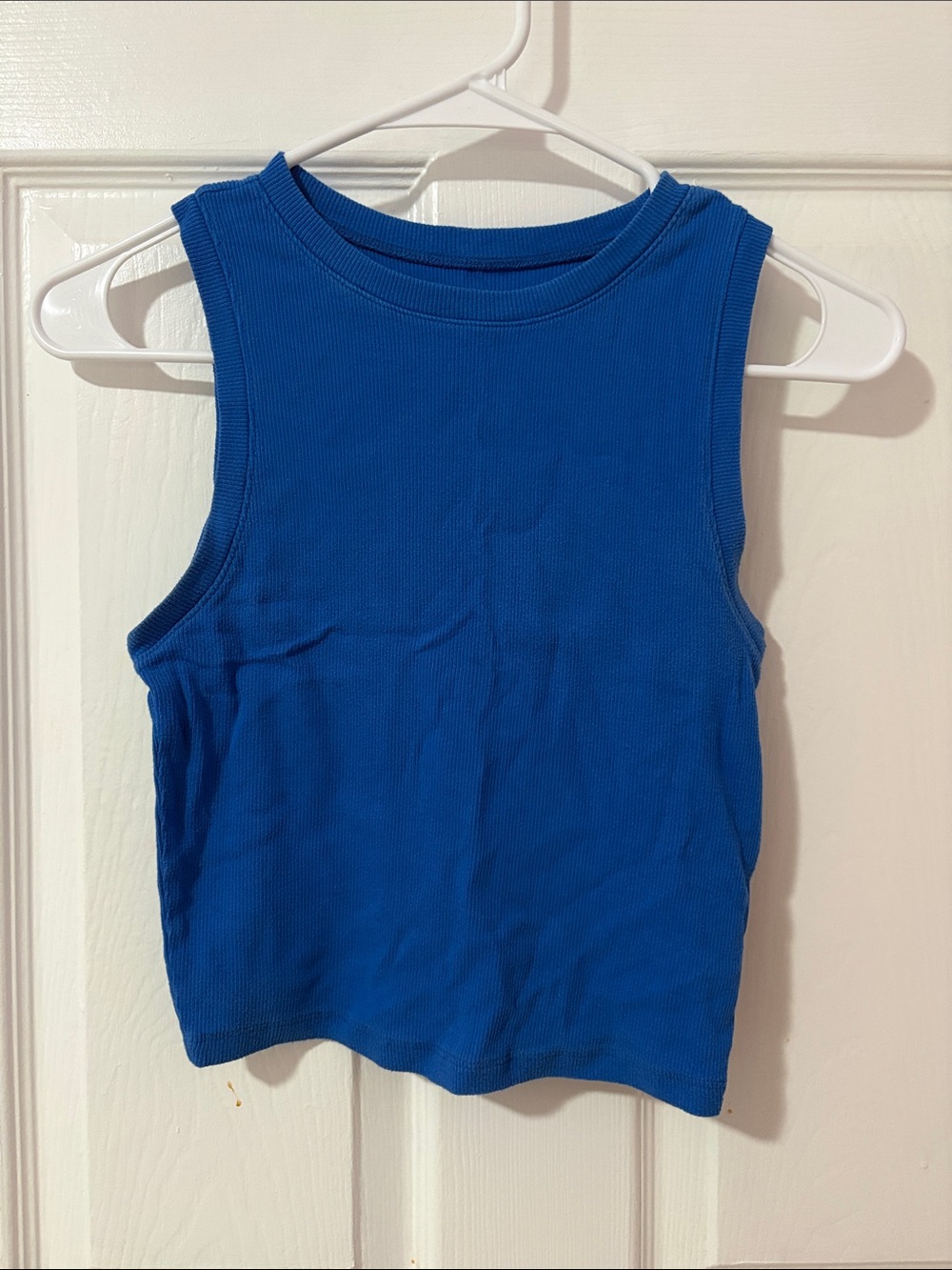Hollister Blue Sleeveless Ribbed Tank Top - Women's